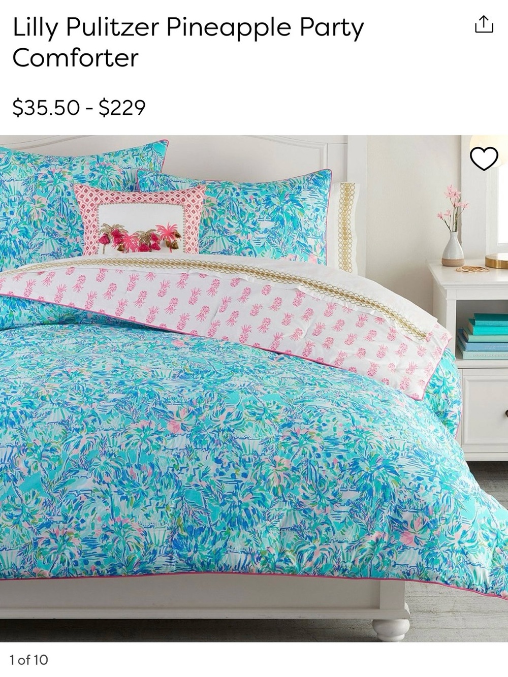 EUC Pottery Barn Lilly Pulitzer KING Comforter